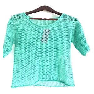 Confess aqua top NWT